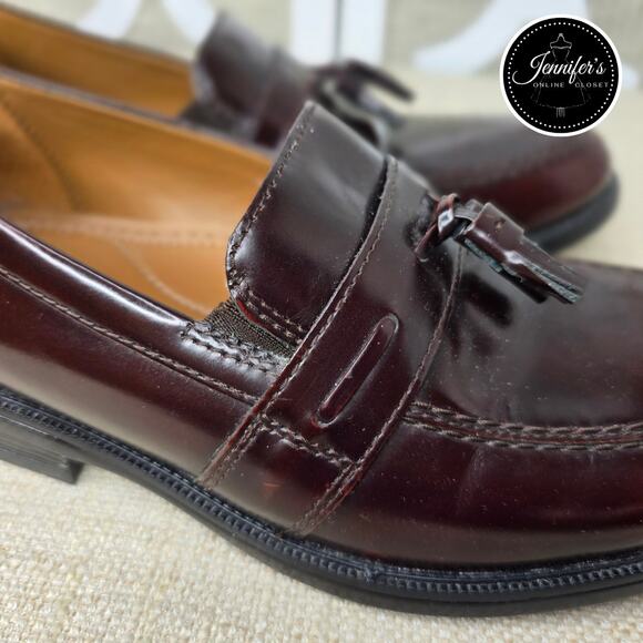 Bostonian NWOT Men's Burgundy Kinnon Step Leather Tassel Loafer Size 8M - Picture 8 of 15